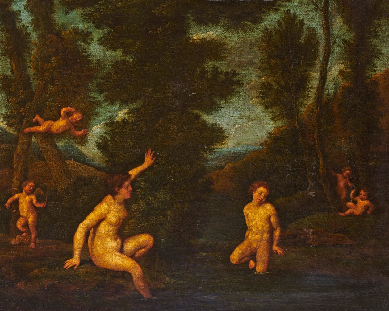 Salmacis ja Hermaphrodite tekijältä Francesco Albani