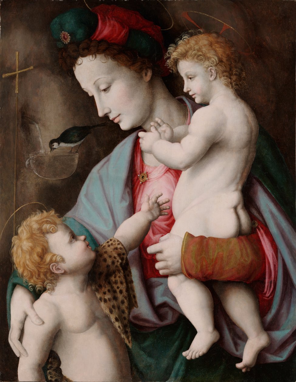 Madonna ja lapsi St.Johnin kanssa tekijältä Francesco Ubertini Bacchiacca