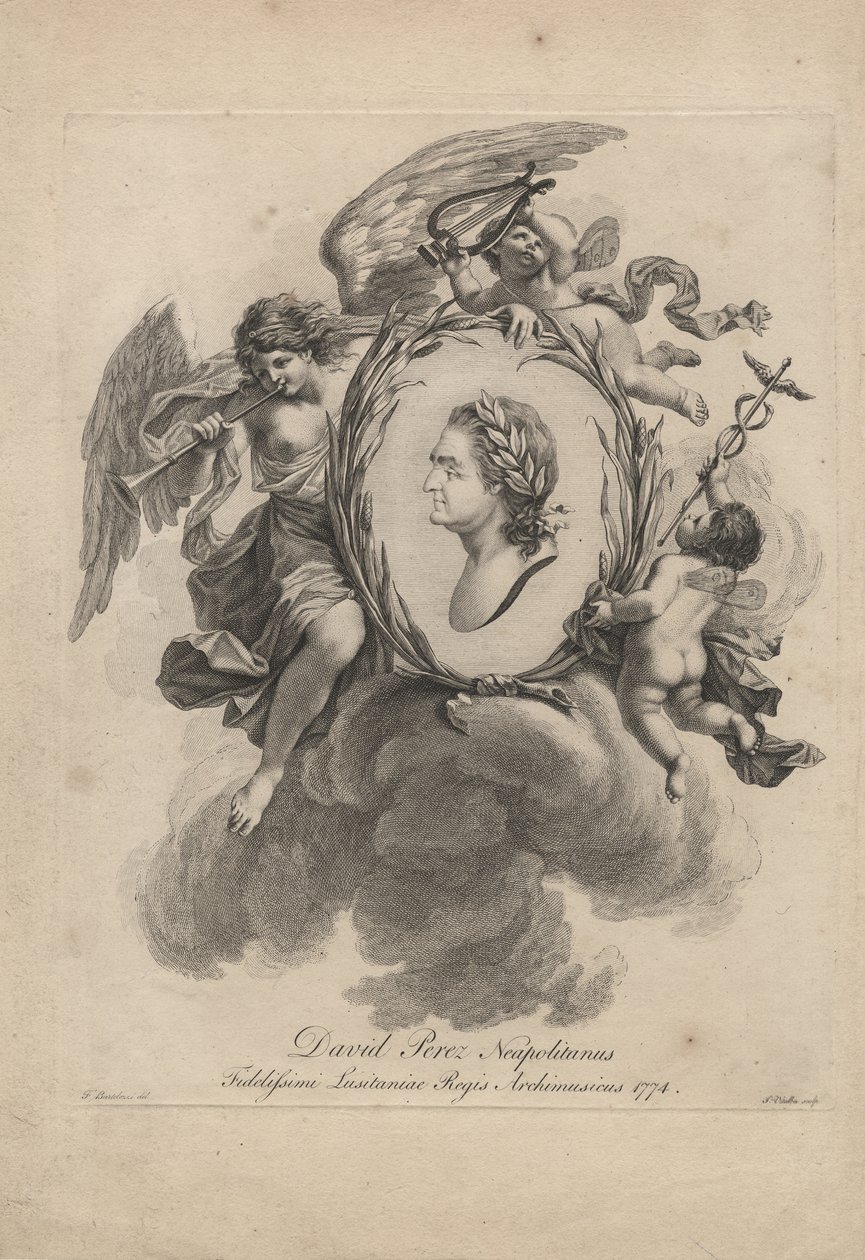 David Perez Neapolitanus, kaiverrus Giovanni Vitalba (1738-c.92), 1774 tekijältä Francesco Bartolozzi
