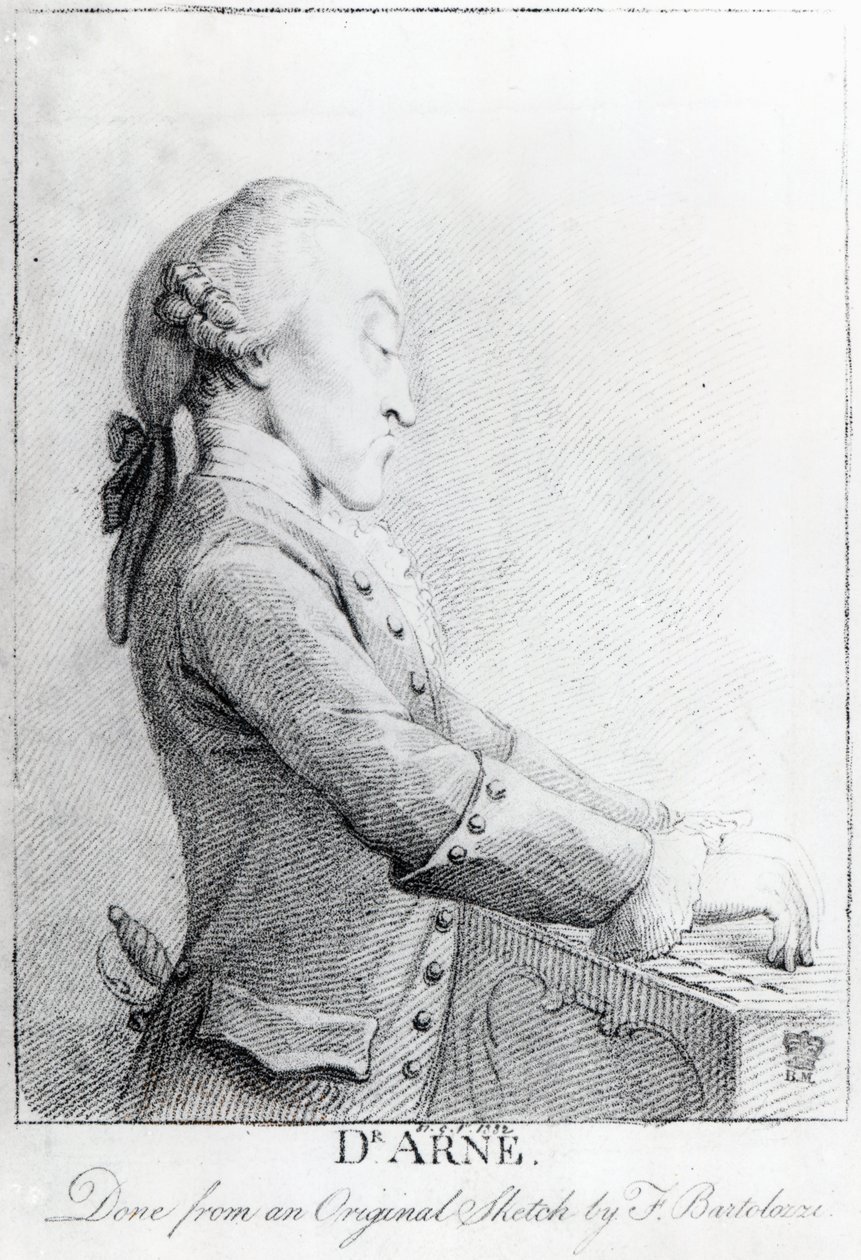 Thomas Augustine Arne tekijältä Francesco Bartolozzi
