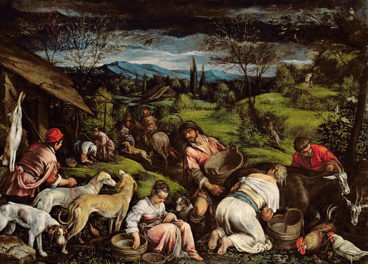Kevät, 1576 tekijältä Francesco Bassano