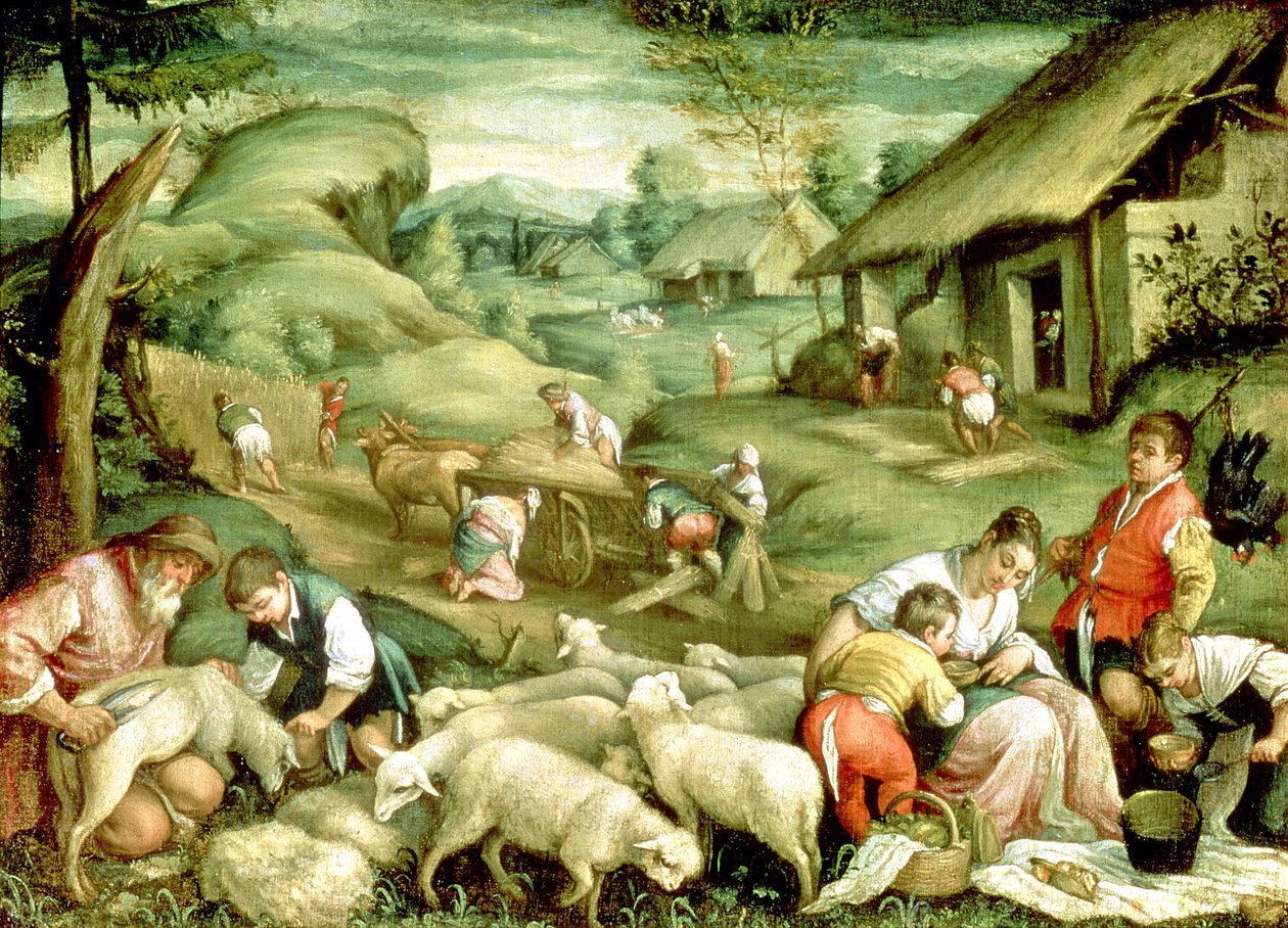 Kesä, 1570-80 (katso myös 65685) tekijältä Francesco Bassano