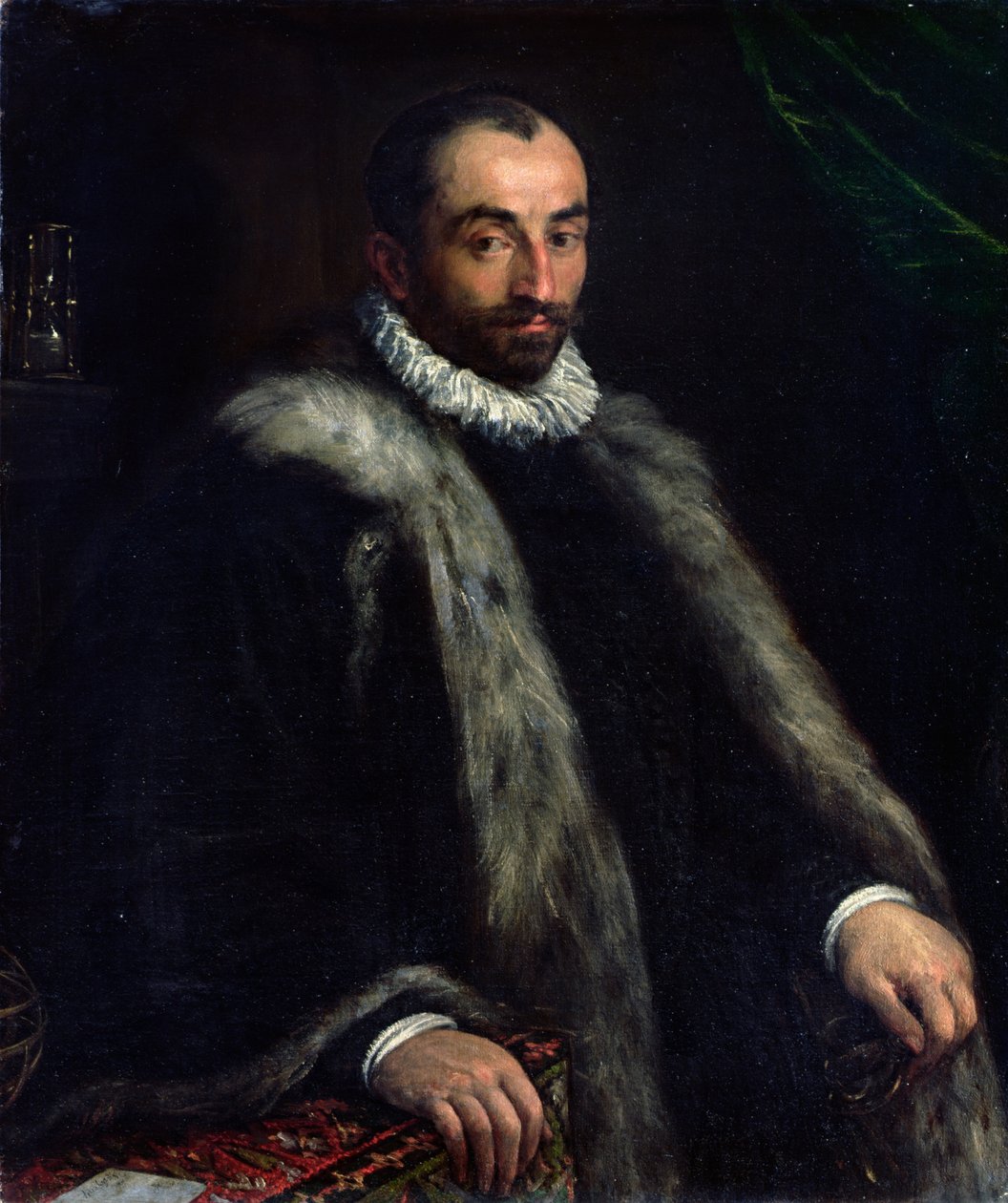 Parrakas mies, 1580 tekijältä Francesco Bassano