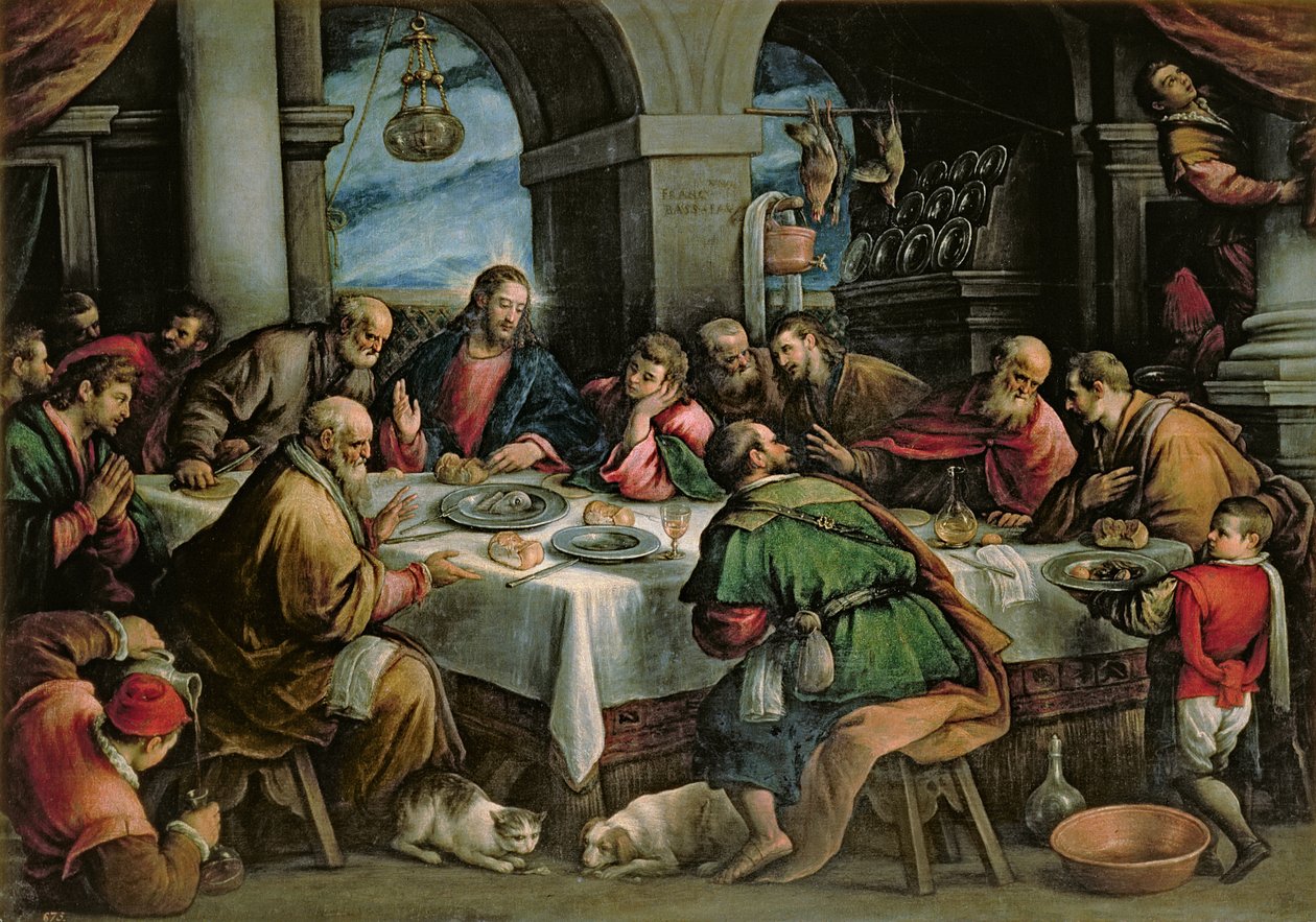 Viimeinen ehtoollinen tekijältä Francesco Bassano