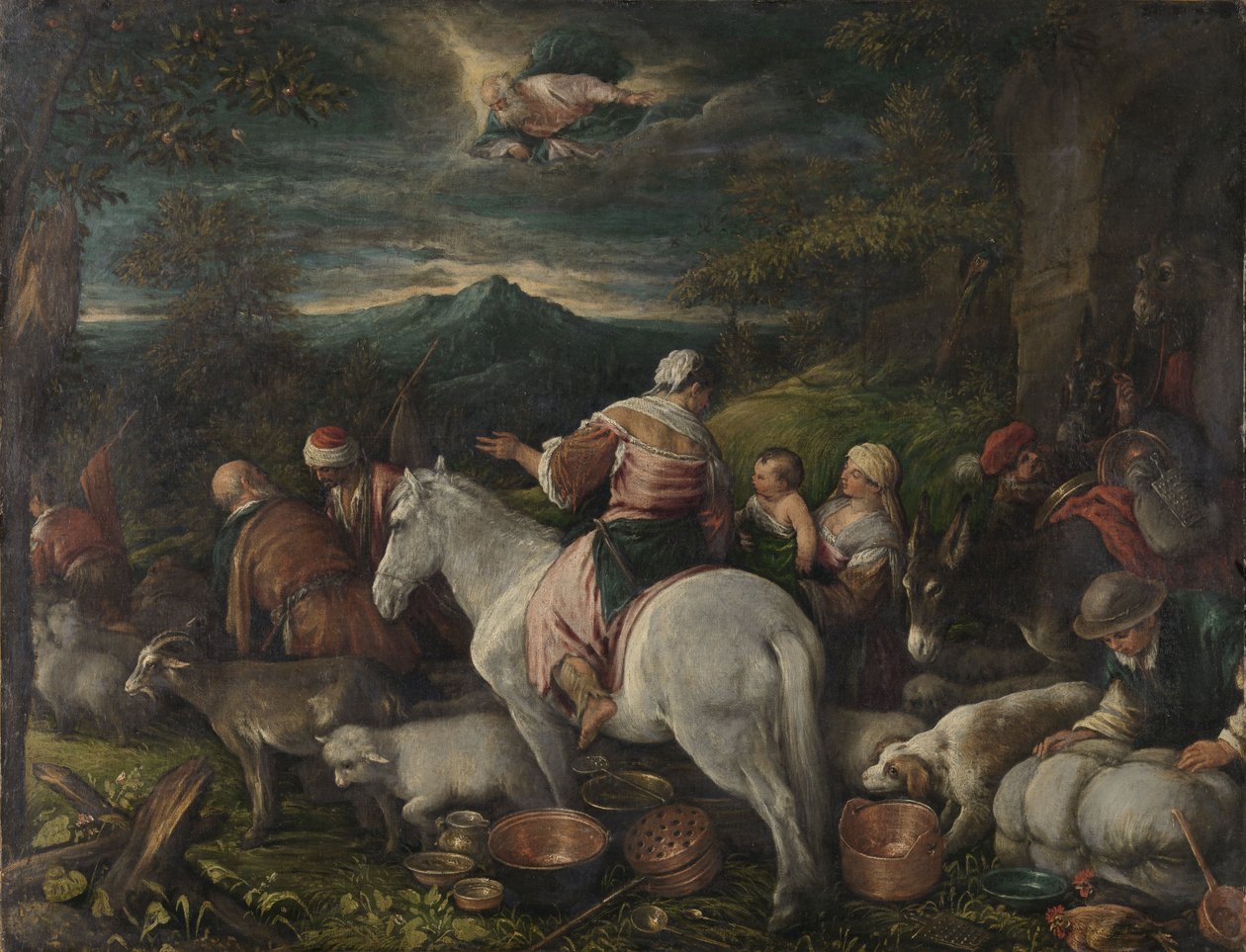 Abraham jättää Haranin tekijältä Francesco Bassano the Younger
