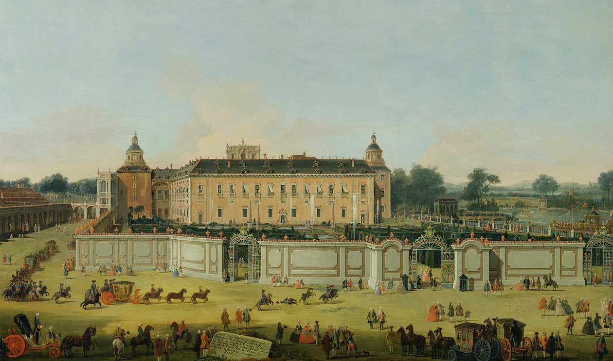 Aranjuezin palatsi, 1756 tekijältä Francesco Battaglioli