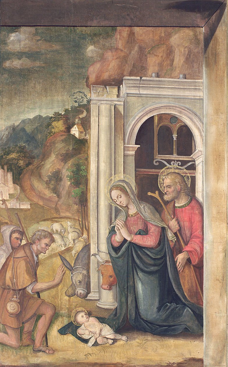Paimenten palvonta, 1517 tekijältä Francesco Casella