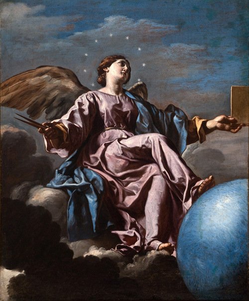 Astronomian allegoria Urania tekijältä Francesco Cozza