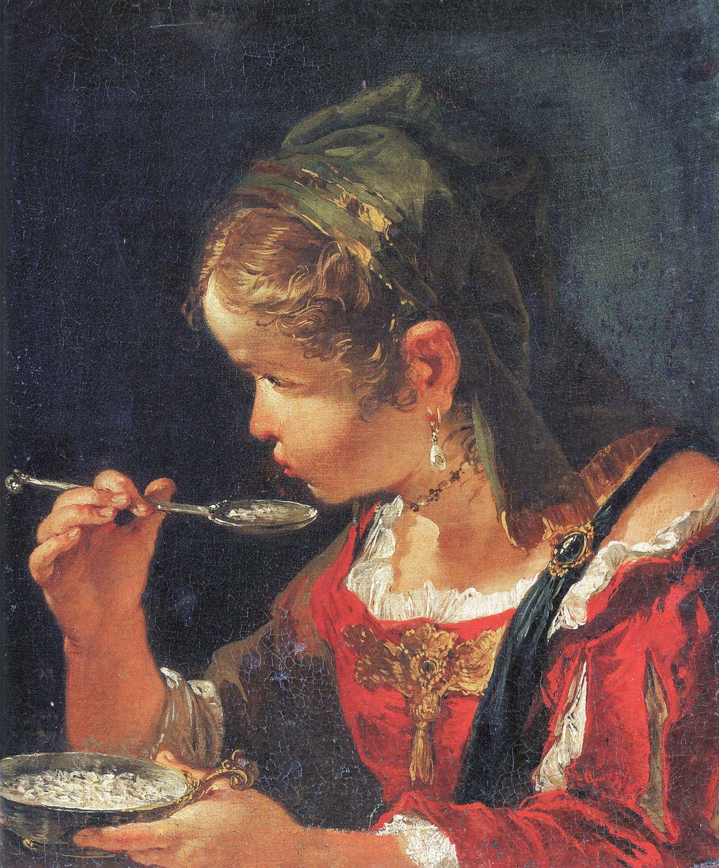 Bambina che mangia la pappa tekijältä Francesco Fontebasso