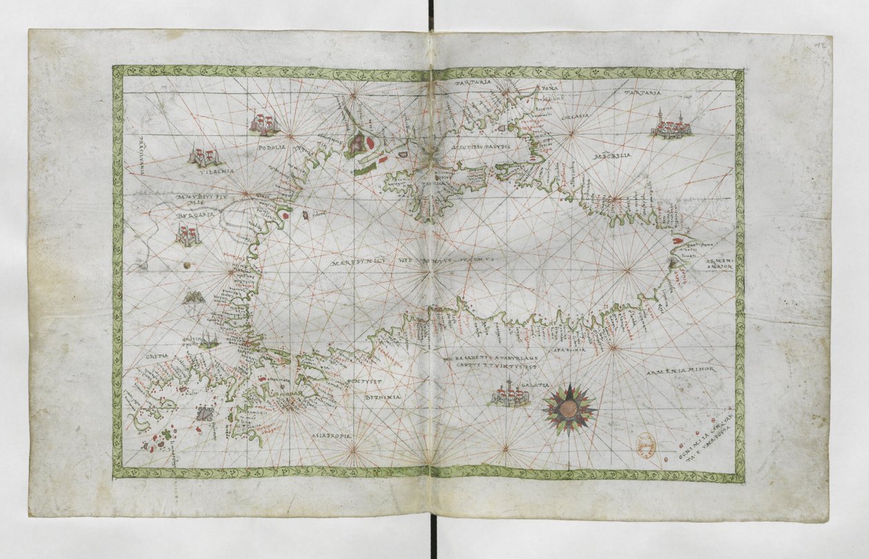 Mer Noire per Atlas nautique du monde tekijältä Francesco Ghisolfi