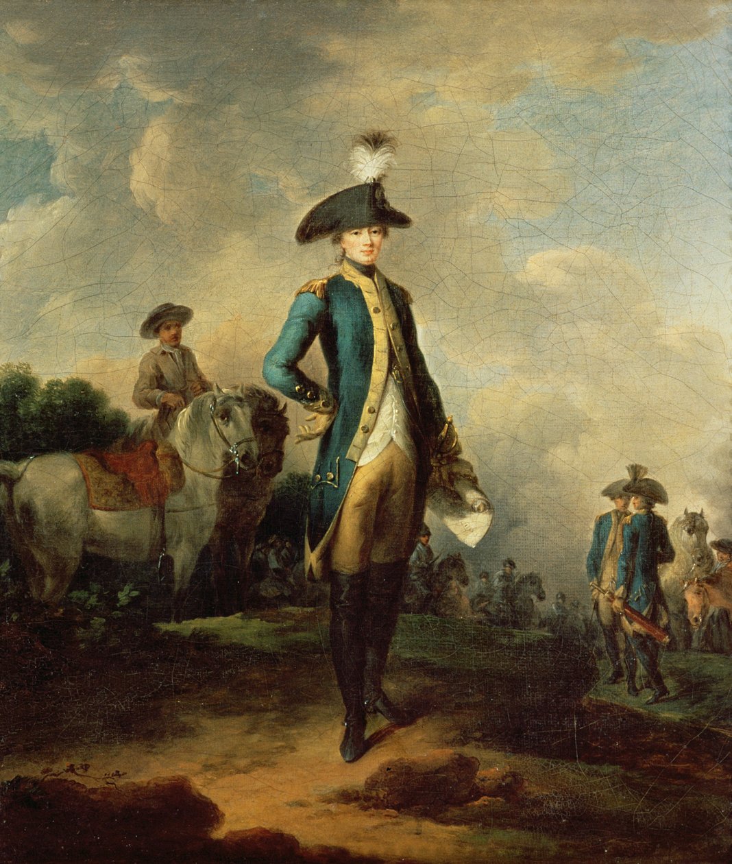 Marquis de La Fayette (1757-1834), n. 1781-85 tekijältä Francesco Giuseppe Casanova