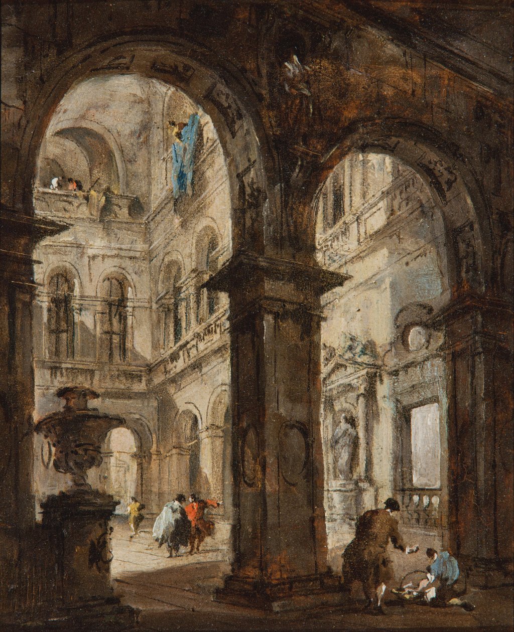 Arkkitehtoninen capriccio tekijältä Francesco Guardi