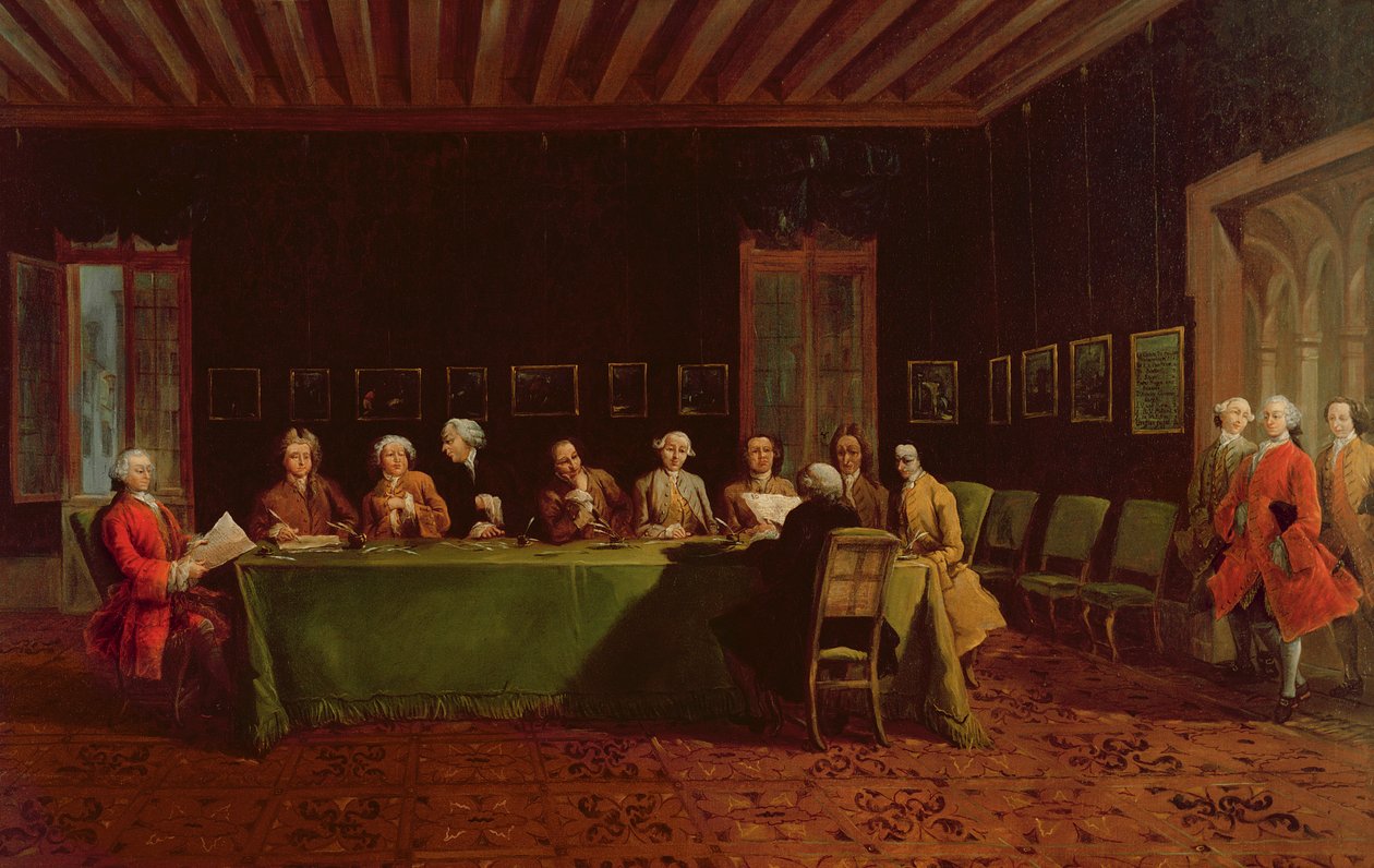 Diplomaattien kokous tekijältä Francesco Guardi