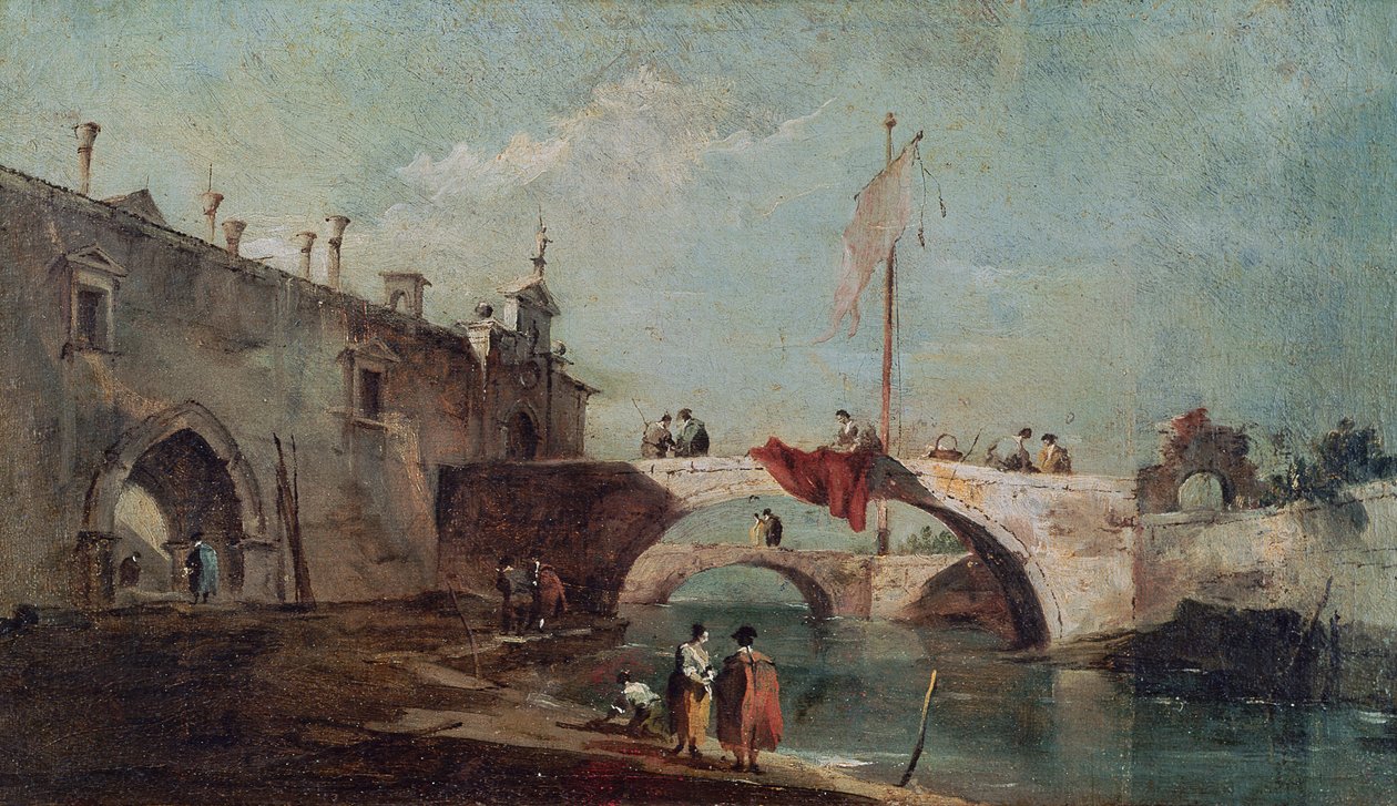 Maisema kanavalla tekijältä Francesco Guardi