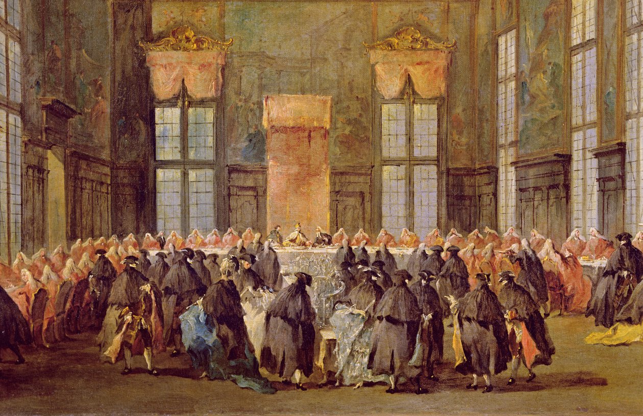 Doge Venetsian karnevaalin avajaisissa tekijältä Francesco Guardi