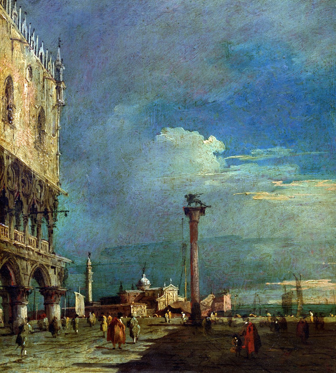 Venetsia, Piazzetta di San Marco tekijältä Francesco Guardi