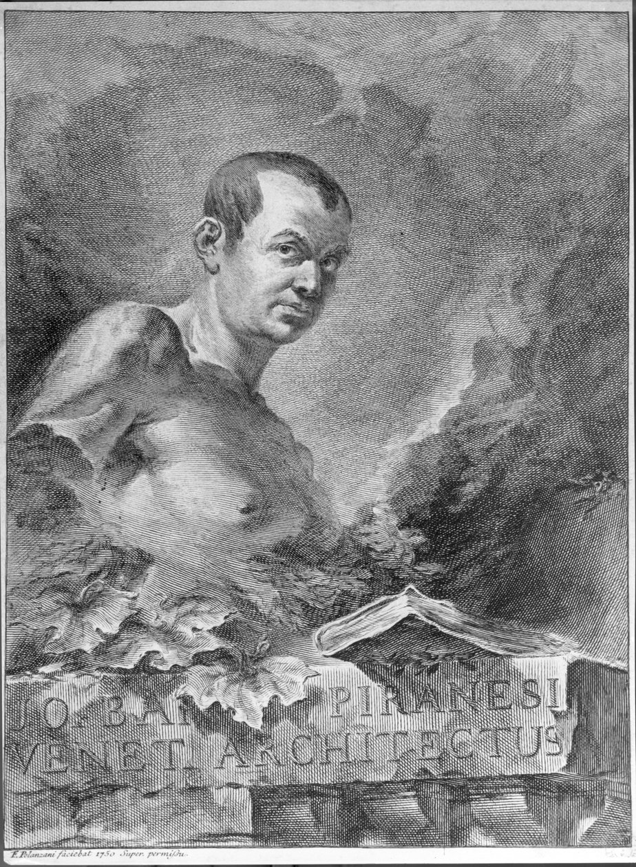 Muotokuva Giovanni Battista Piranesista (1720-78) 1750 tekijältä Francesco Polanzani