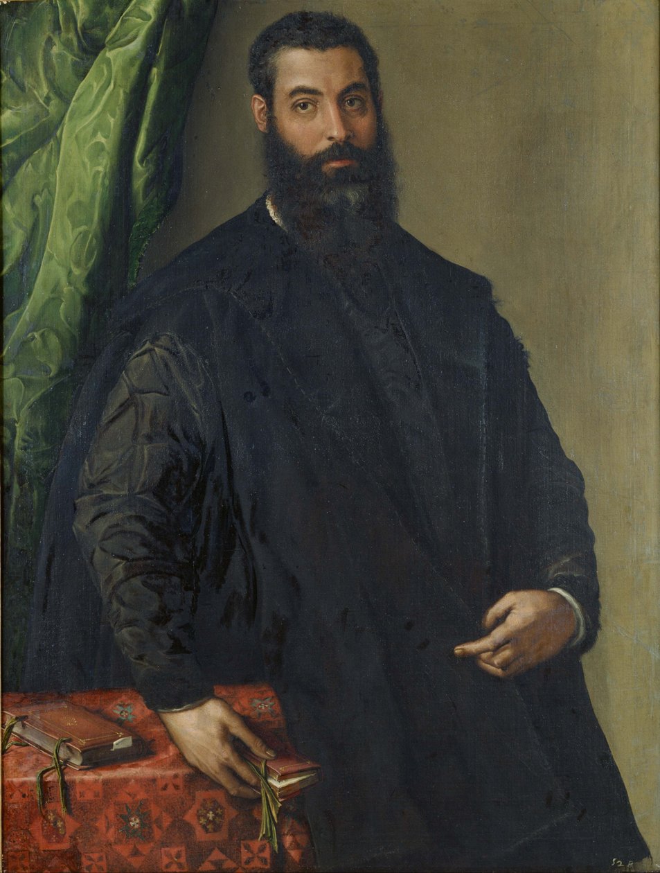 Miehen muotokuva tekijältä Francesco de Rossi Salviati Cecchino