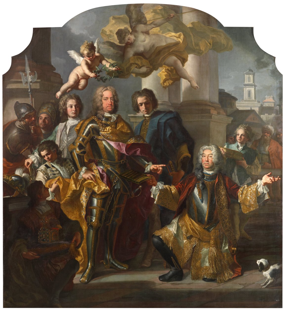 Keisari Kaarle VI ja Gundacker, kreivi Althann tekijältä Francesco Solimena