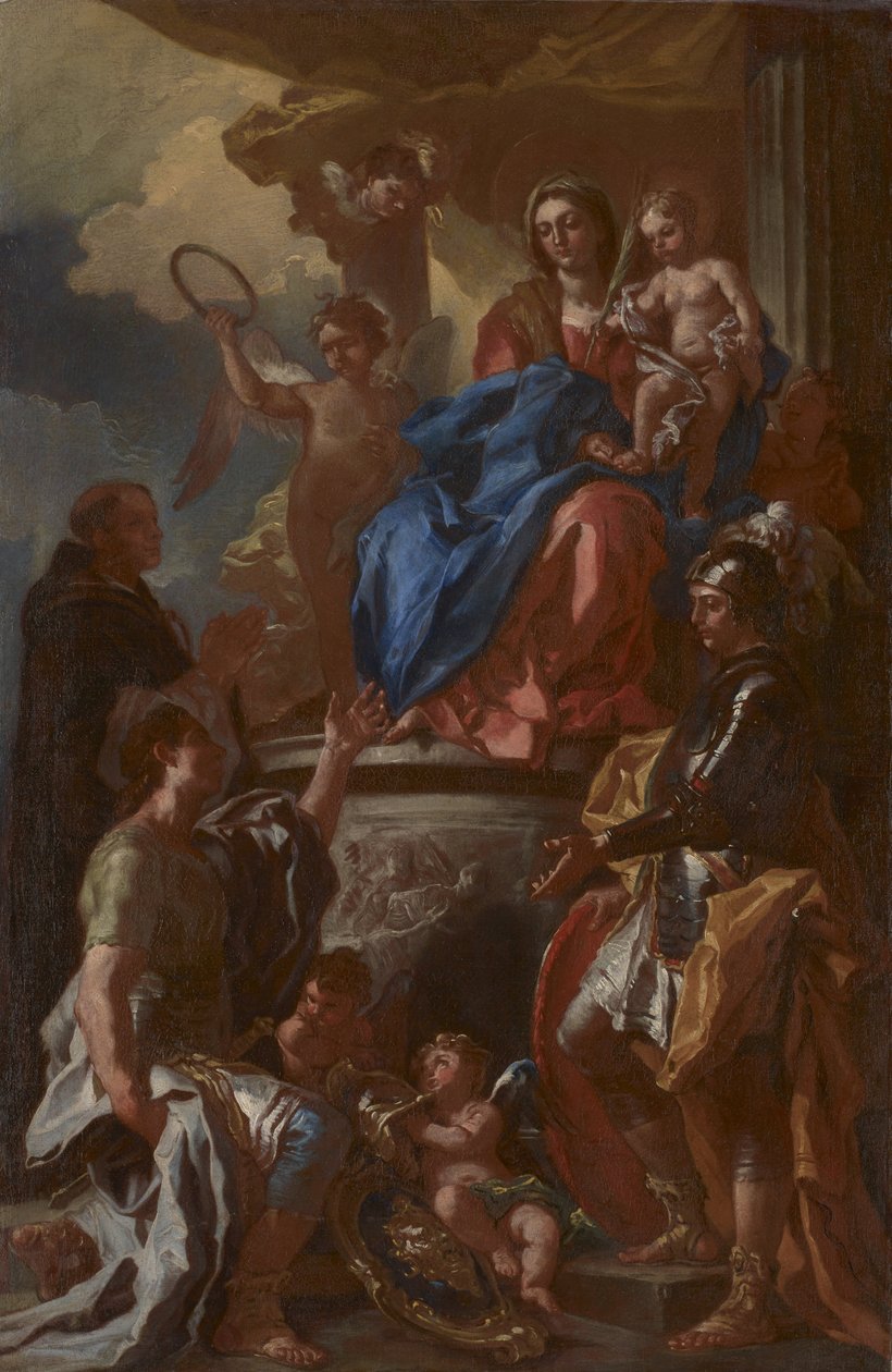 Madonna marttyyreista tekijältä Francesco Solimena