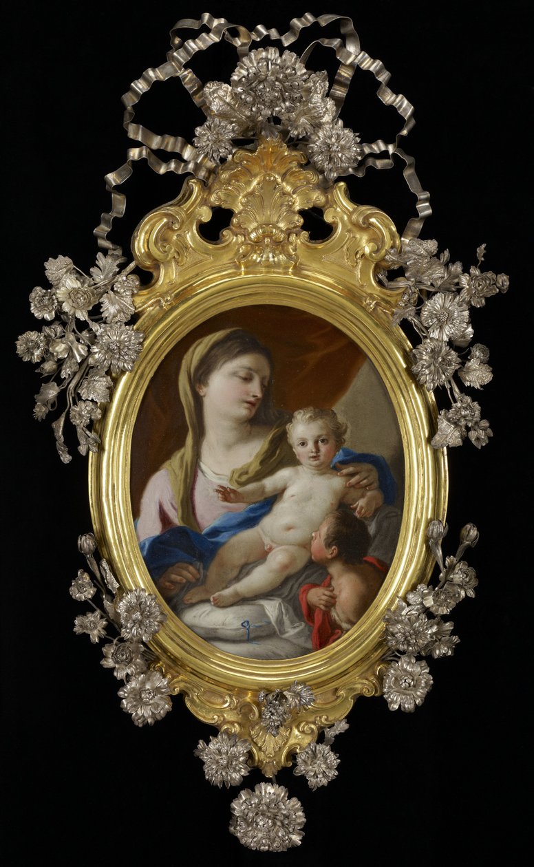 Madonna ja lapsi vauva St. Johnin kanssa tekijältä Francesco de Mura  