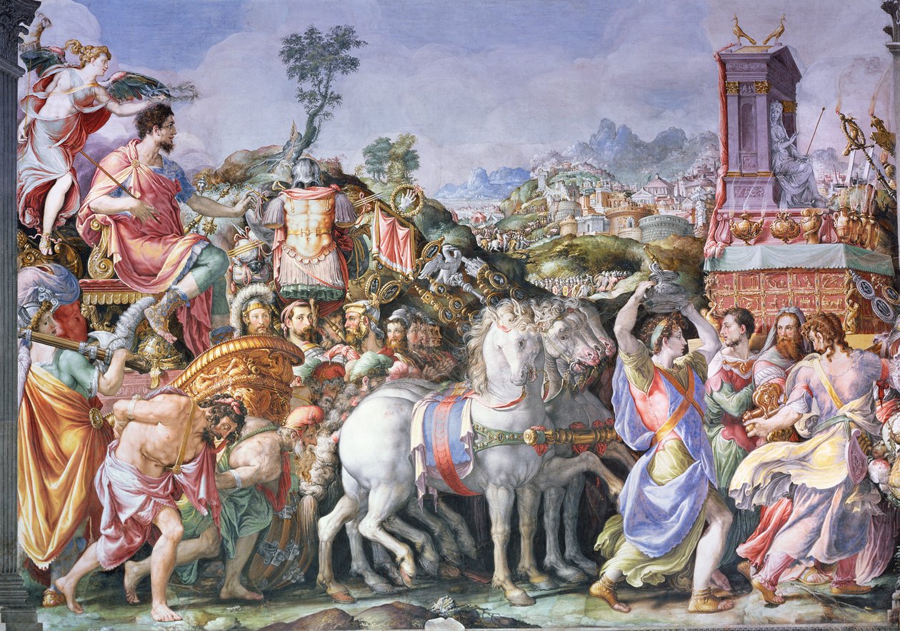 Marcus Furius Camilluksen (447-365 eKr.) voitto Sala dell