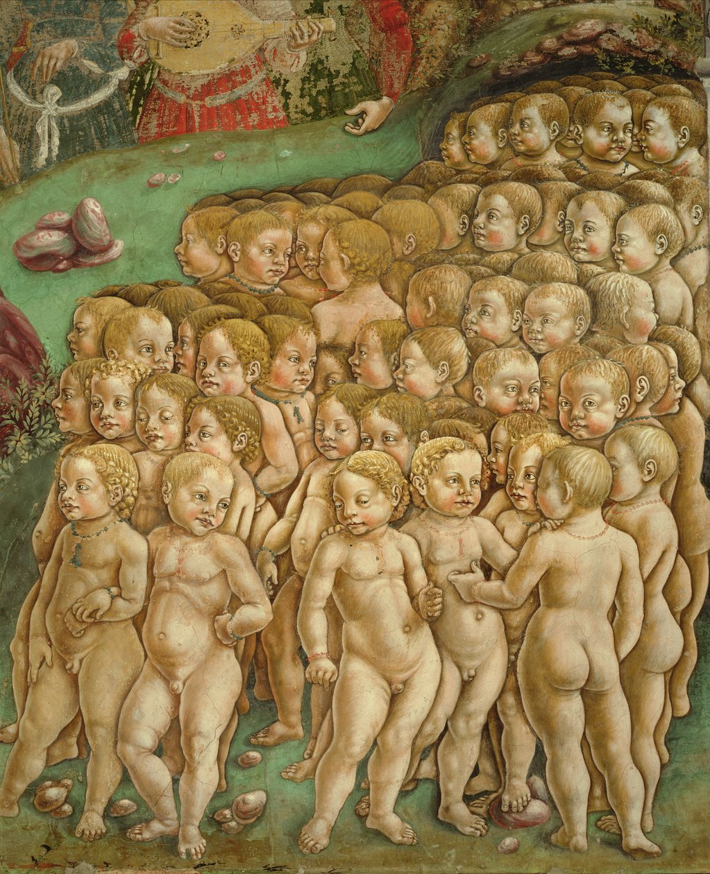 Toukokuun allegoria: Apollon voitto, 1469 - 1470, 1400-luku, fresko tekijältä Francesco del Cossa