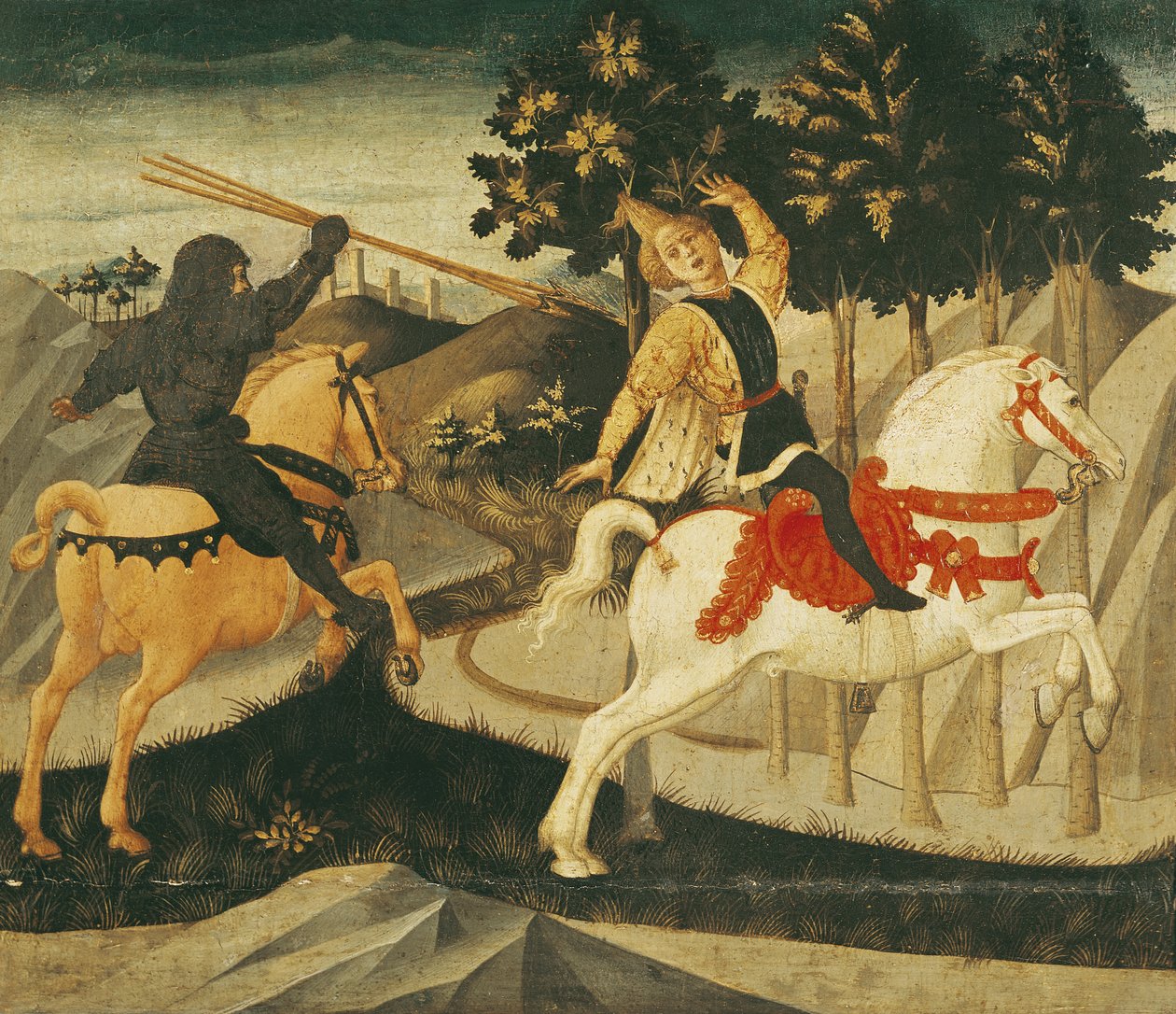 Absalomin kuolema tekijältä Francesco di Stefano Pesellino