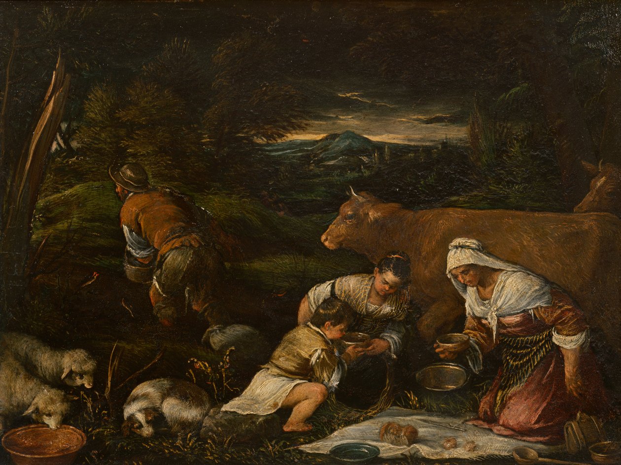 Kylväjä, 1575 tekijältä Francesco Bassano