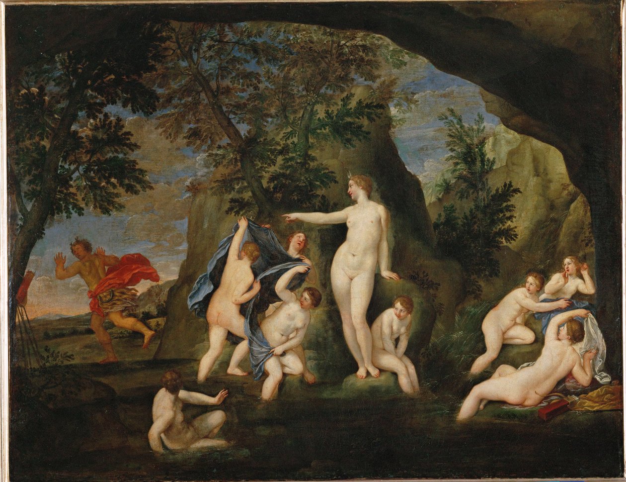 Acteon metamorphose en cerf - Actaion muuttui hirveksi ... tekijältä Francesco Albani