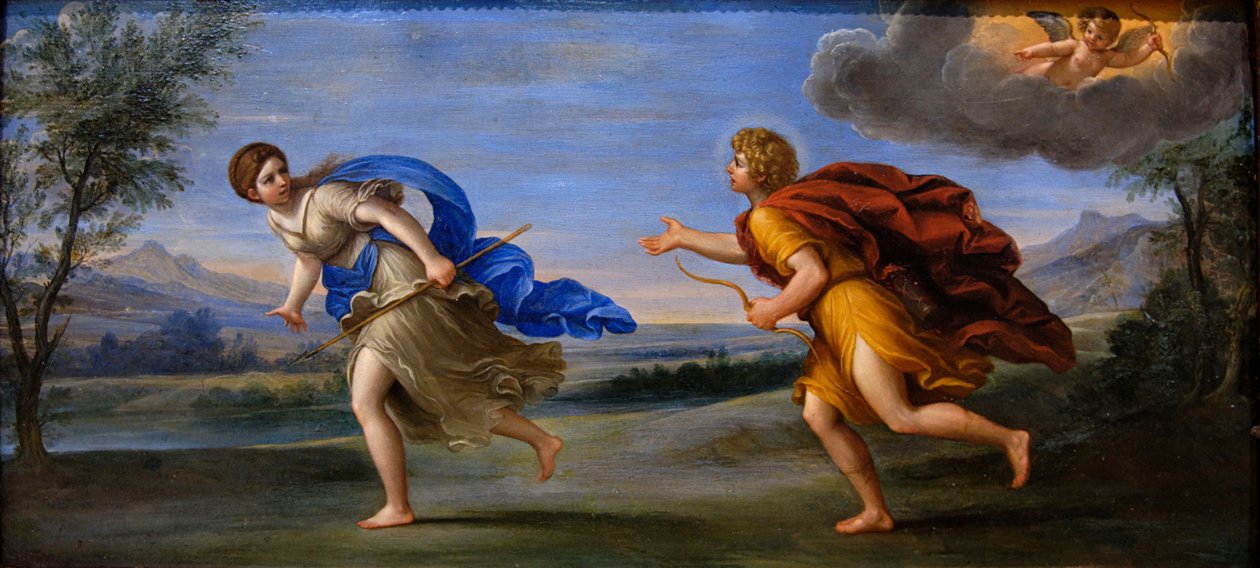 Apollo ja Daphne, c. 1615-1620 tekijältä Francesco Albani