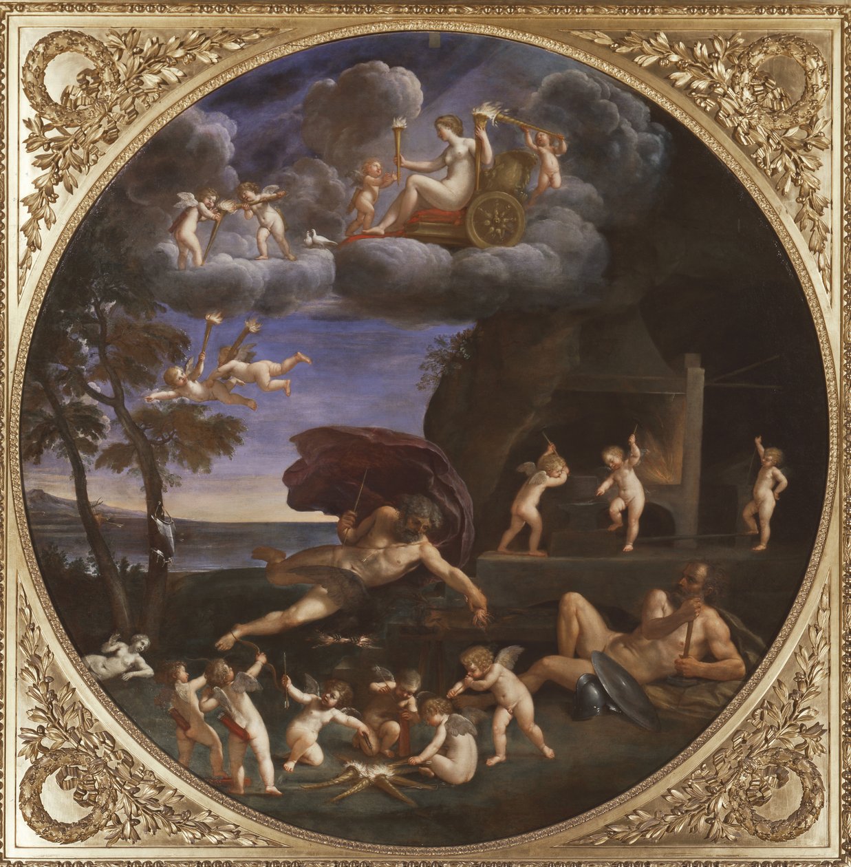 Tulielementti, 1625-28 tekijältä Francesco Albani