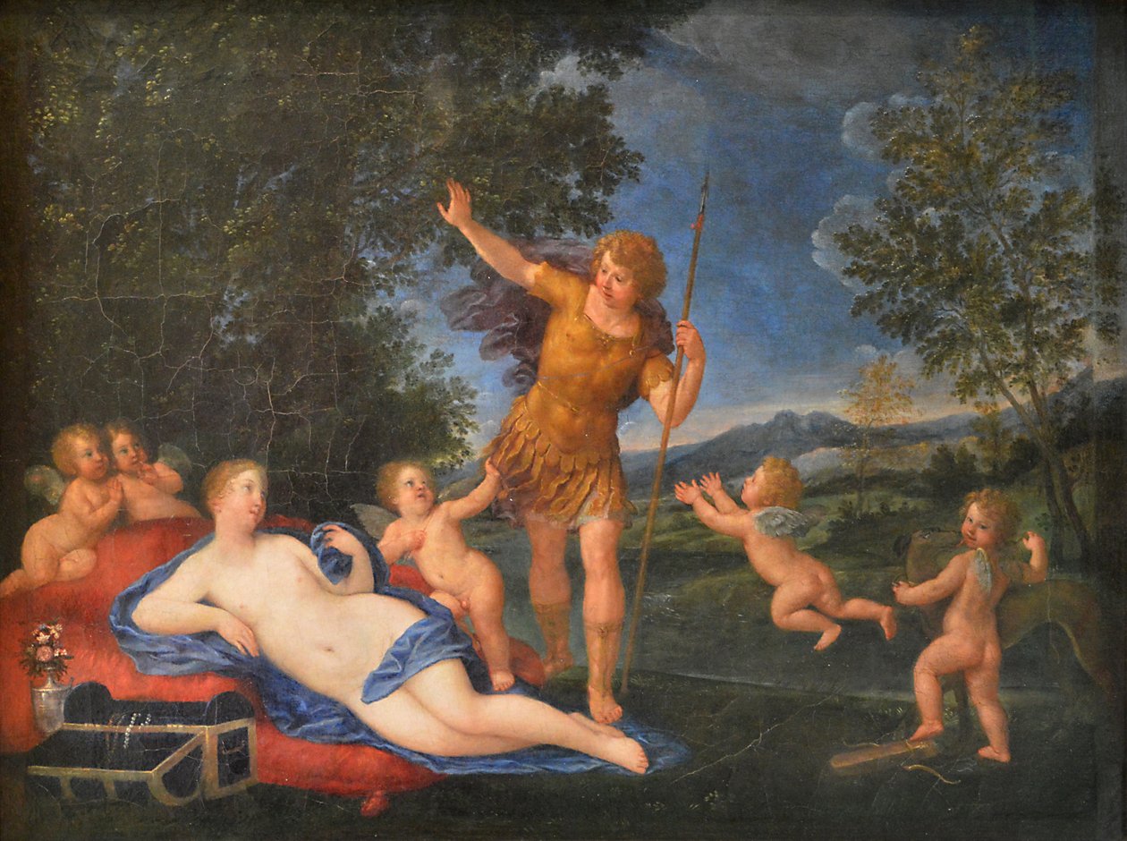 Ranska: Vénus et Adonis Venus ja Adonis Venus ja Adonis tekijältä Francesco Albani
