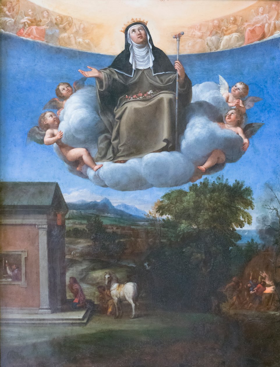 Santa Isabel em glória finlandesa tekijältä Francesco Albani