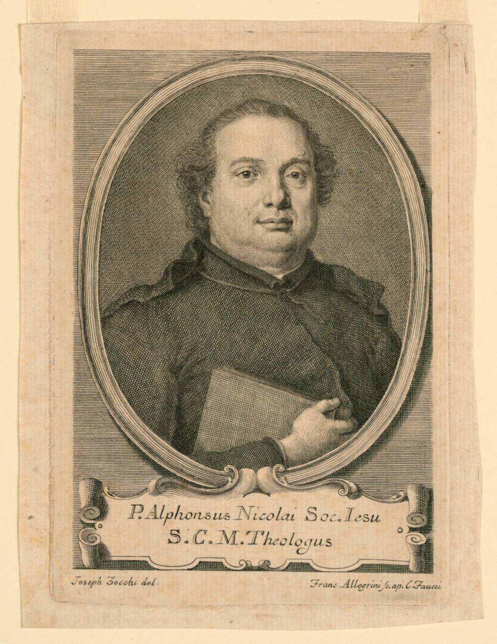 P. Alphonsus Nikolain muotokuva Jeesuksen seurasta tekijältä Francesco Allegrini