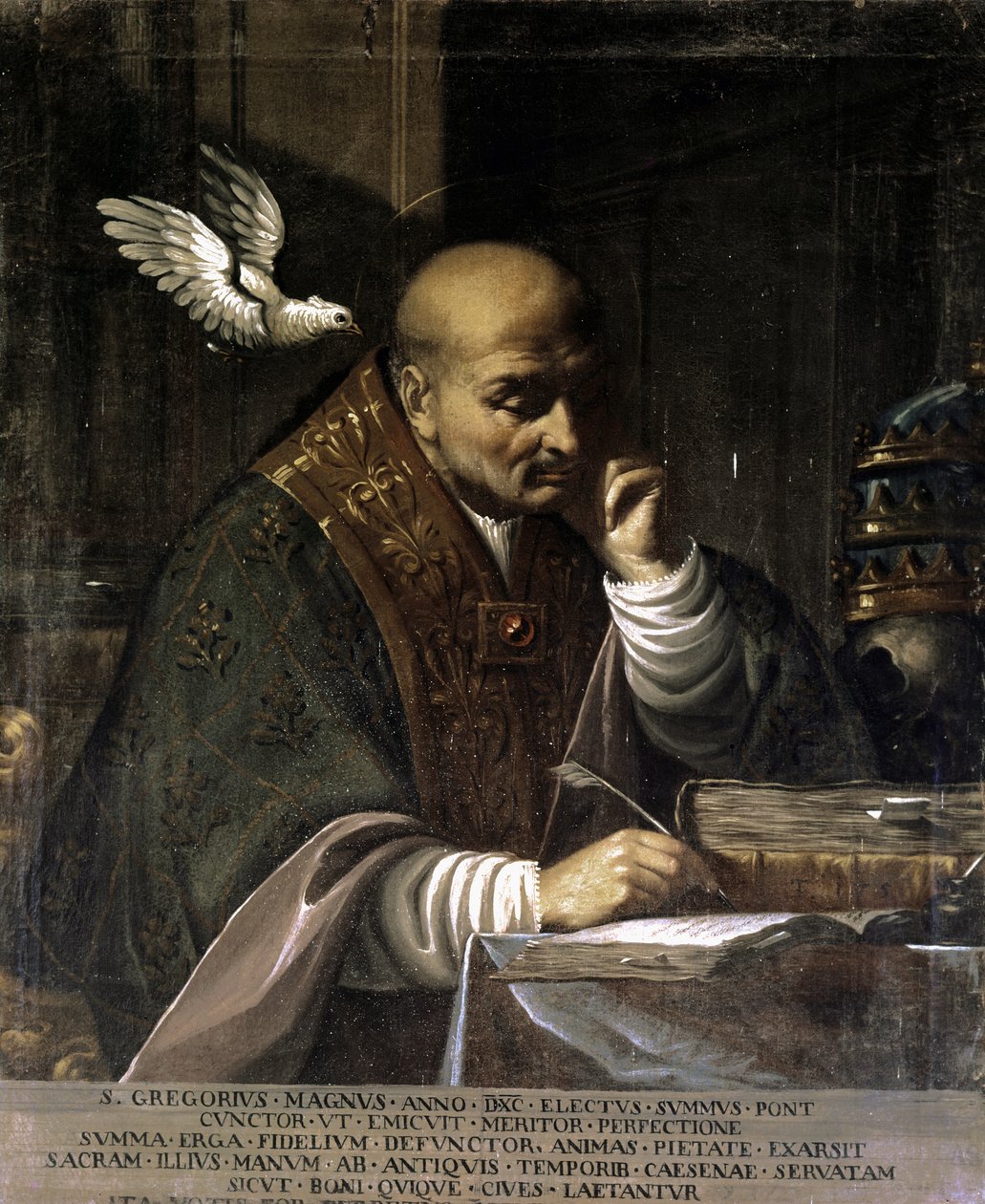 GREGORIUS I,muotokuva. 1730-1751 (öljy kankaalle) tekijältä Francesco Andreini