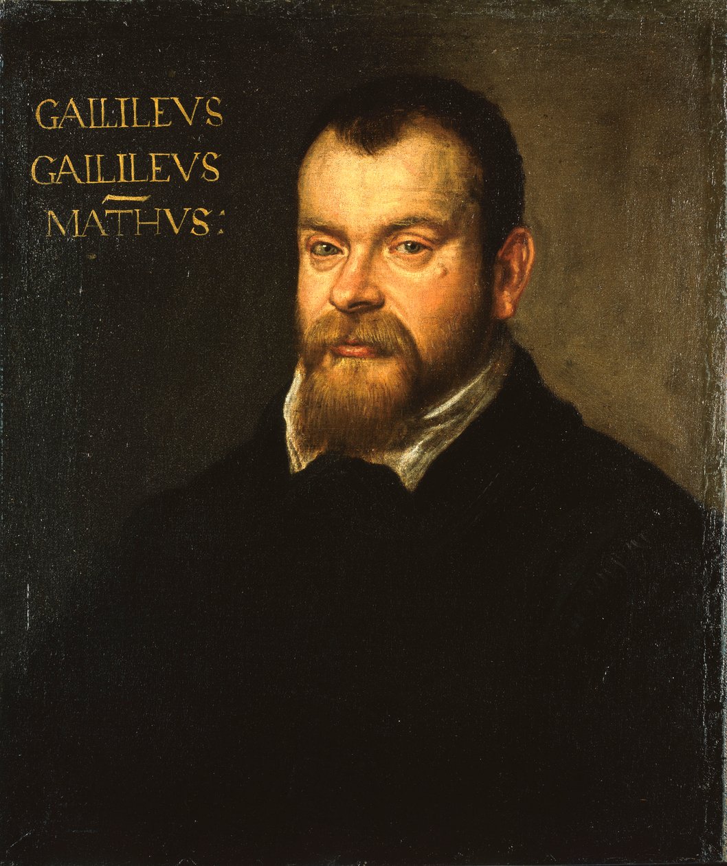 Galileo Galilei (1564-1642), noin 1602-07 (öljy kankaalle). tekijältä Francesco Apollodoro