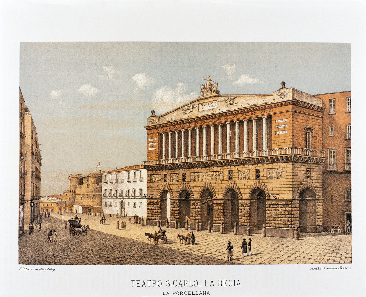 Italia, Napoli, San Carlo Theater tekijältä Francesco Aversano