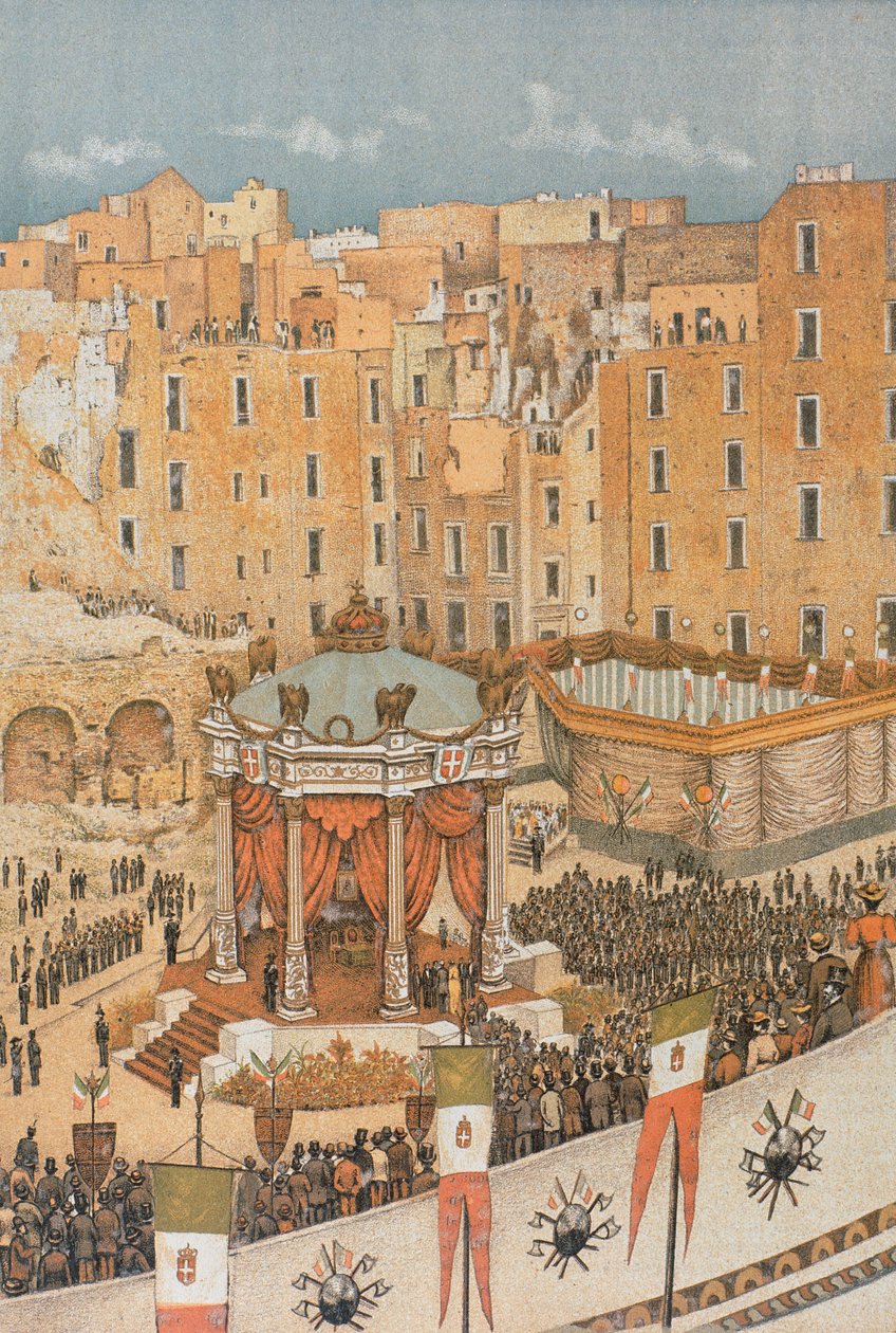 Piazza del Porton (Port Square) kunnostus Napolissa tekijältä Francesco Aversano