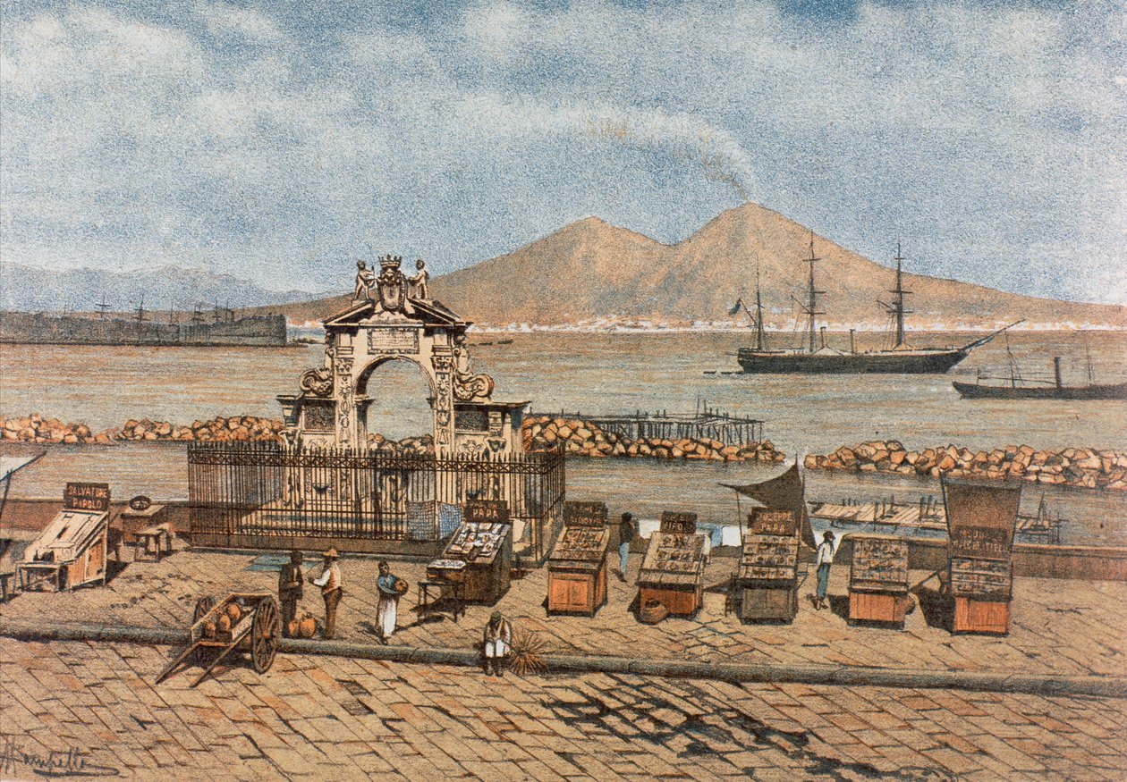 Santa Lucian ranta Napolissa tekijältä Francesco Aversano