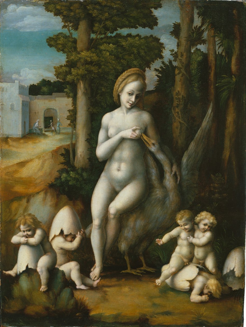 Leda ja joutsen tekijältä Francesco Bacchiacca