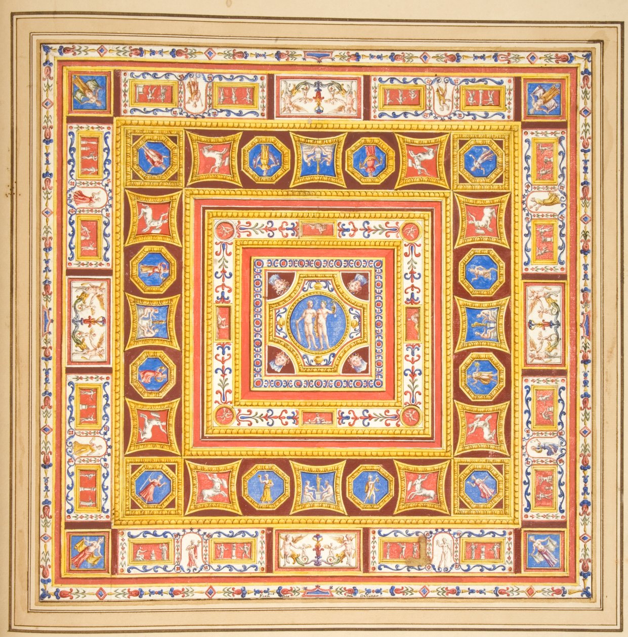 Holkham II. 23, folio albumilta Ashby II (wc paperilla) tekijältä Francesco Bartoli