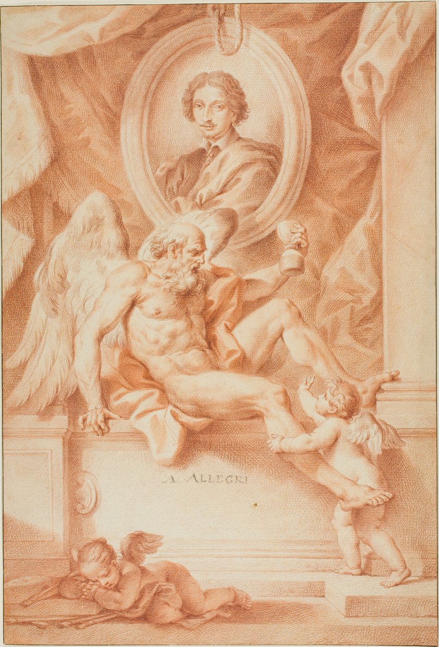 Allegoria ajasta taidemaalarin (Claude Lorrain) kunniaksi. tekijältä Francesco Bartolozzi