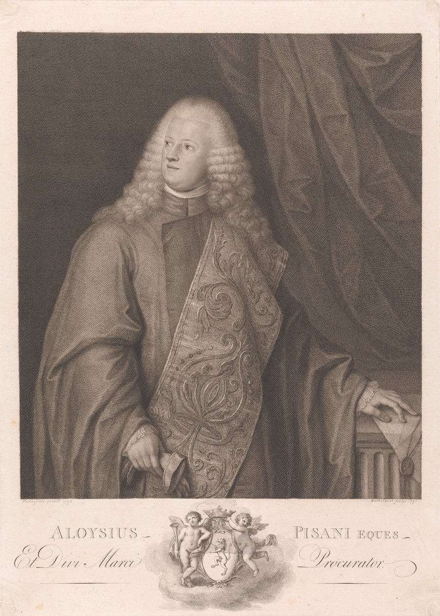 Aloysis Pisanus, ritari, ja Dirius Marcus, pretorialainen tekijältä Francesco Bartolozzi