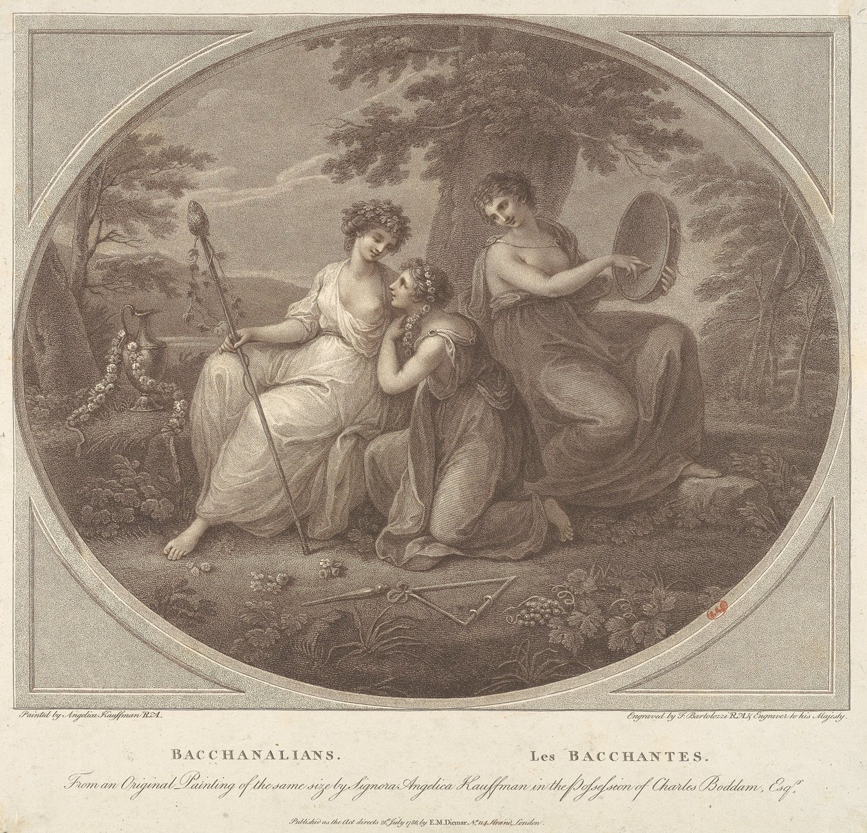 Bacchanal-juhlat tekijältä Francesco Bartolozzi