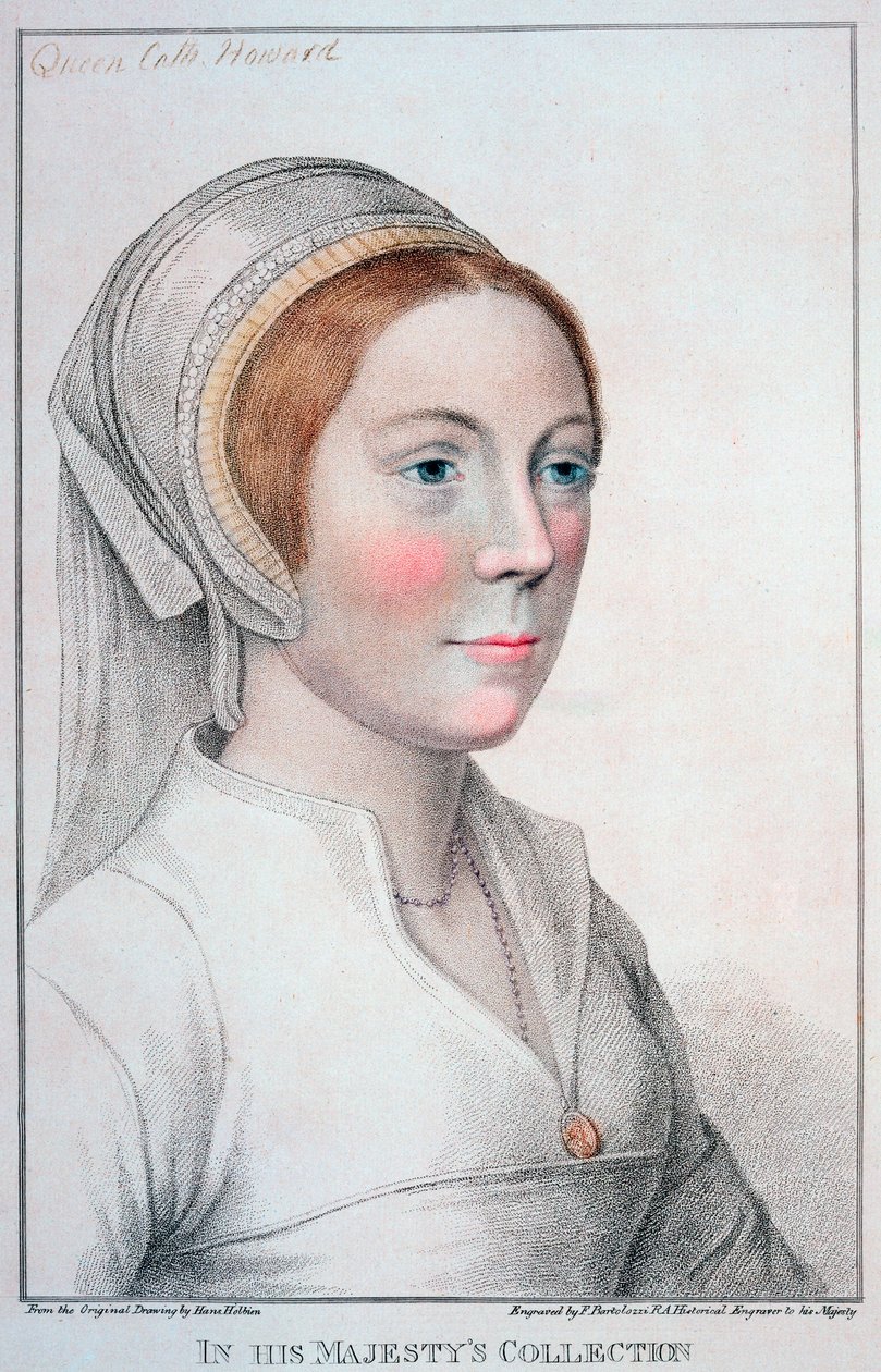 Catherine Howard, Henry VIII:n viides vaimo, 1796 tekijältä Francesco Bartolozzi