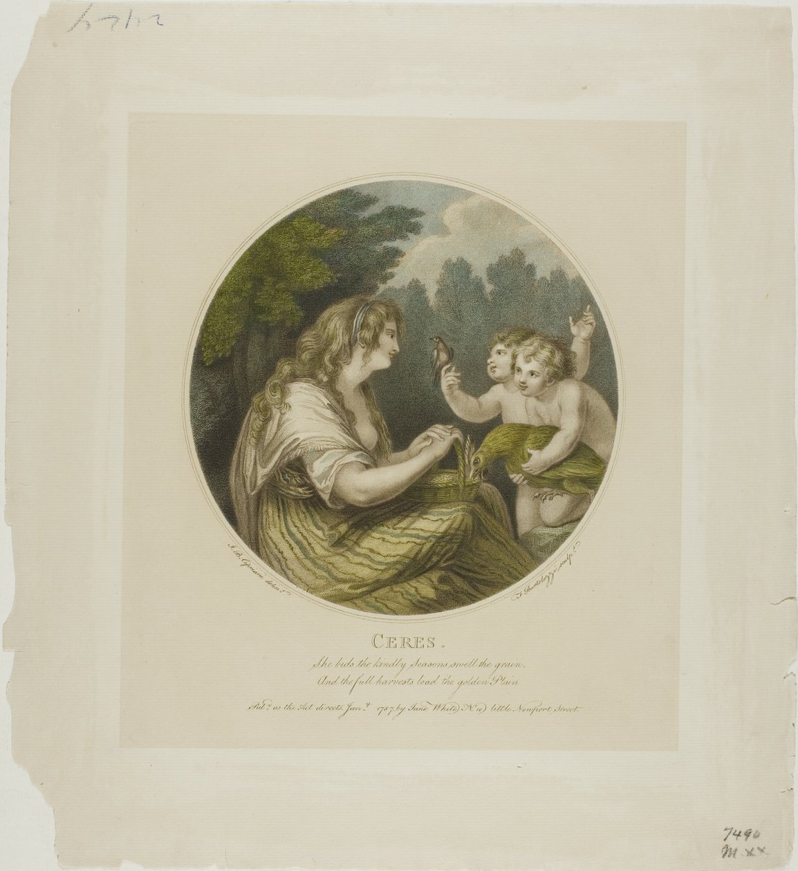 Ceres tekijältä Francesco Bartolozzi