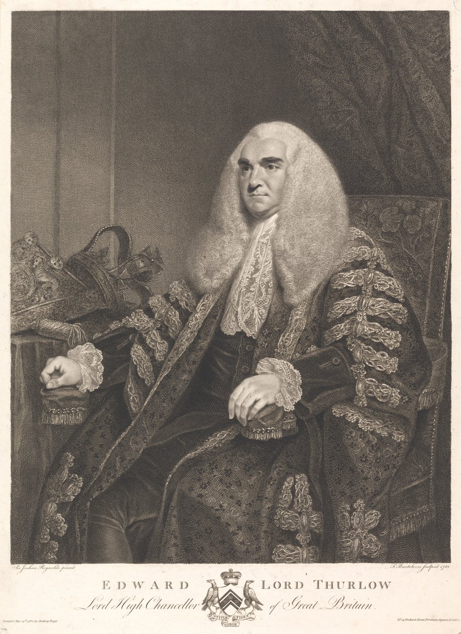 Edward Lord Thurlow tekijältä Francesco Bartolozzi
