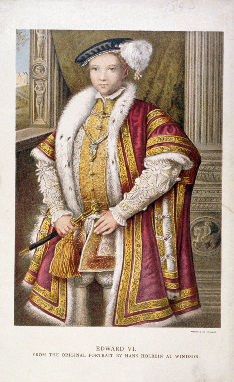 Edward VI, Englannin kuningas, c1552, 1793 tekijältä Francesco Bartolozzi