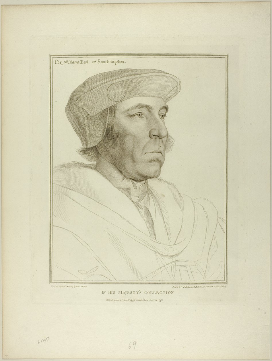 Fitz William, Southamptonin jaarli tekijältä Francesco Bartolozzi